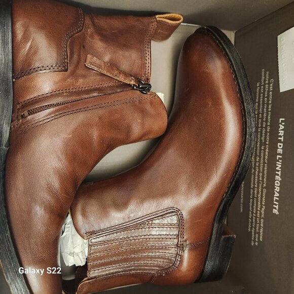 Franco Sarto "Linc" Brown Leather Booties. NIB. Size 6.5 - Picture 10 of 14